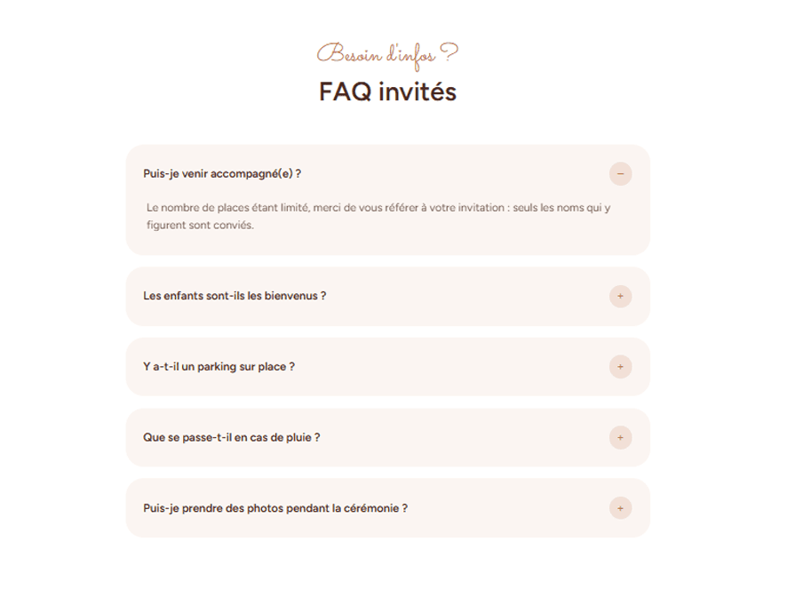 FAQ invités