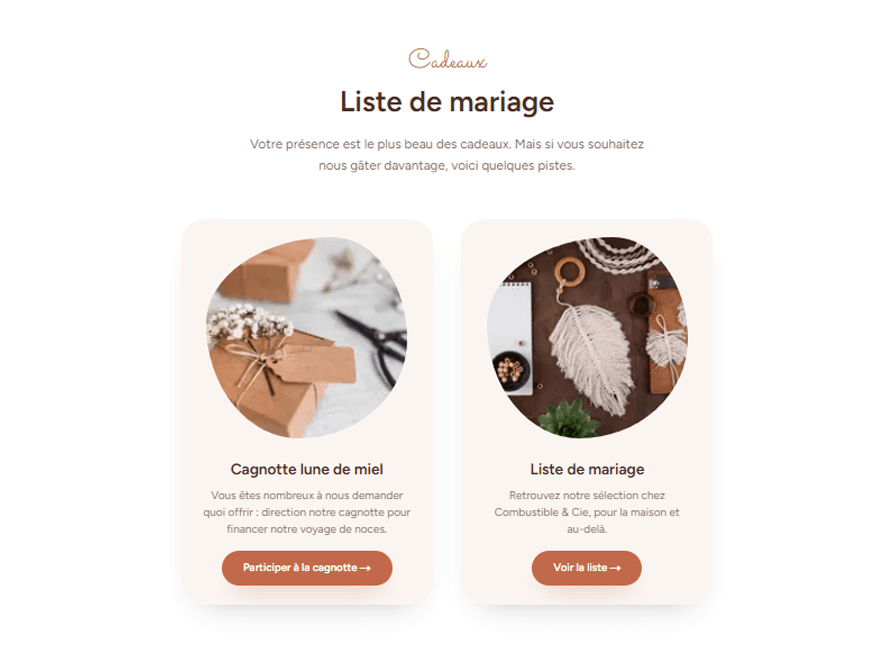Liste de mariage