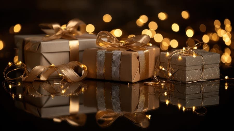 Cadeaux noir et or